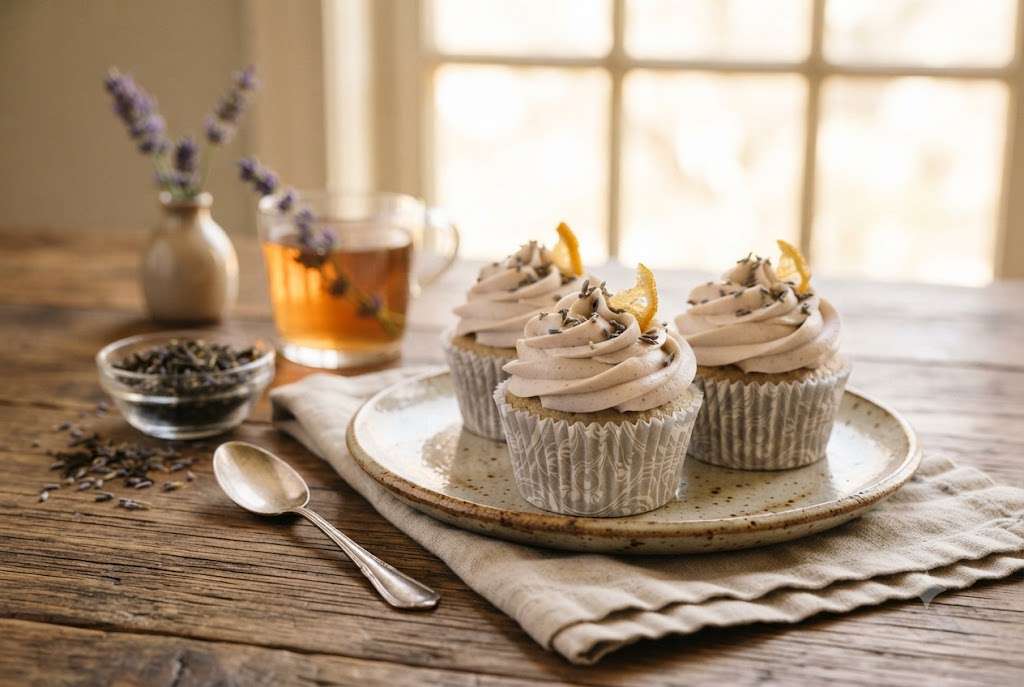 Earl Grey Lavender Cupcakes
