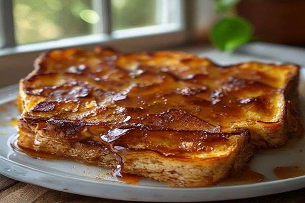 French toast bake with brown sugar topping