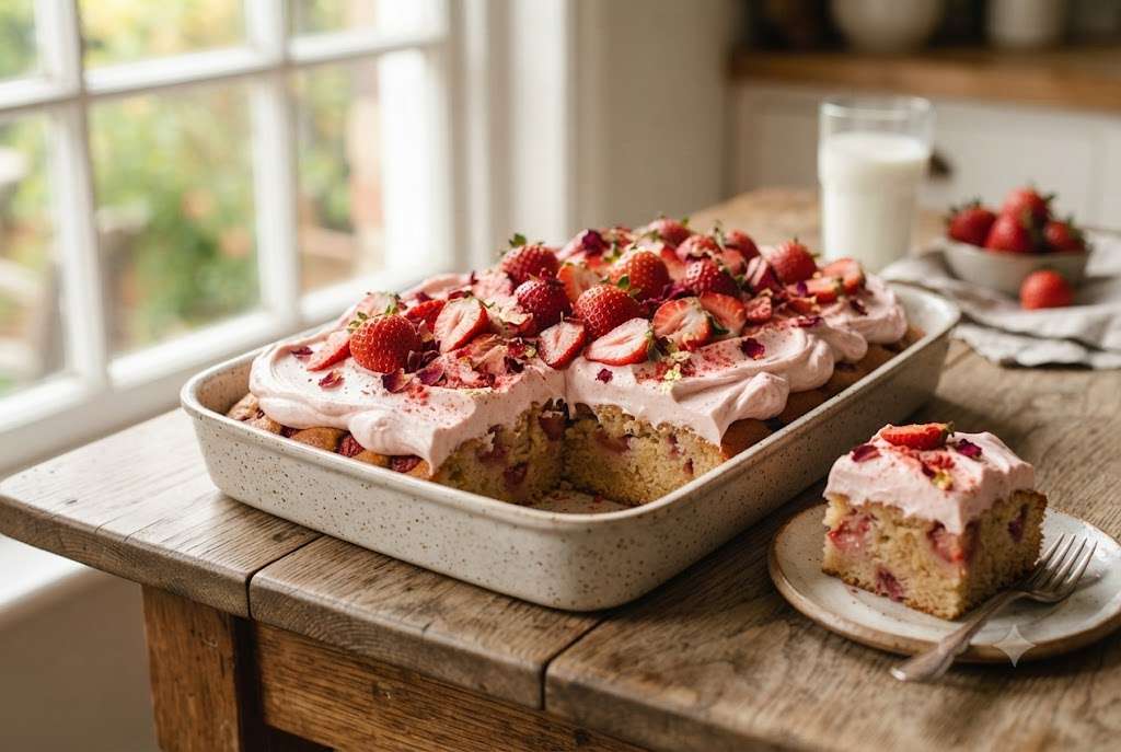 Strawberry Sheet Cake