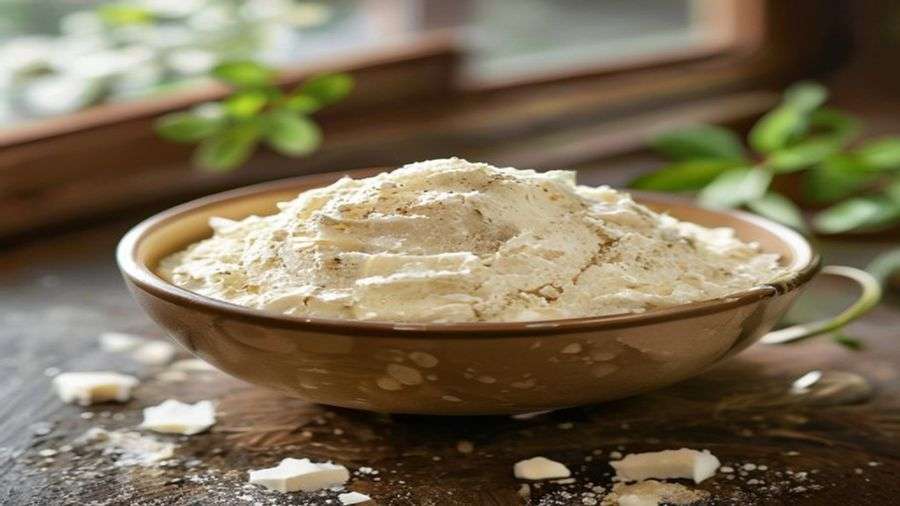 Step 1 — Cream tahini with butter